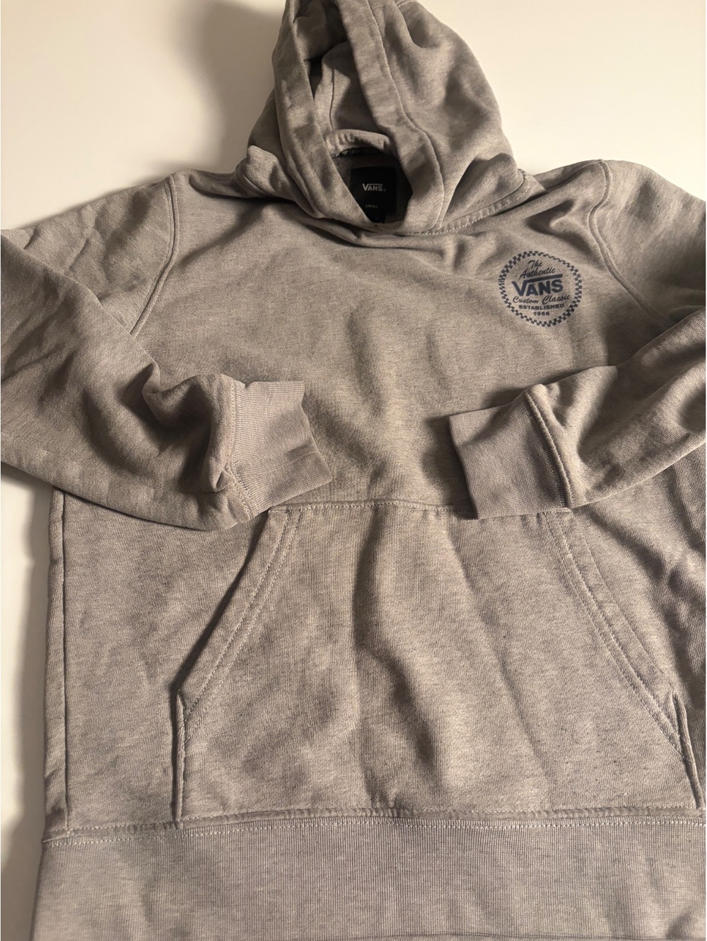 Vans Authentic Custom Classic Gray Pullover Hoodie